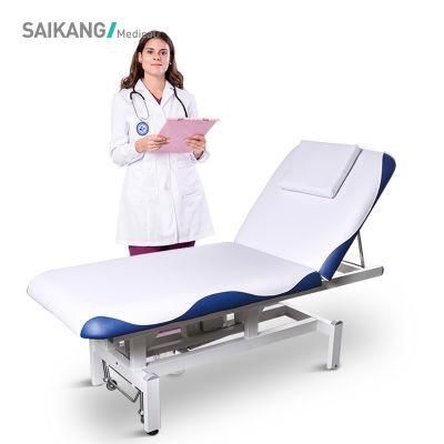 X26 Factory Metal 2 Function Adjustable Medical Couch Bed Clinic Patient Folding Electric Hospital Examination Table