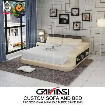 Custom Made Bedroom Furniture with Side Armrest Storage
