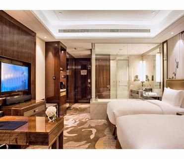 Dark Wood Veneer Luxury Hotel Presidential Suite Furniture Set