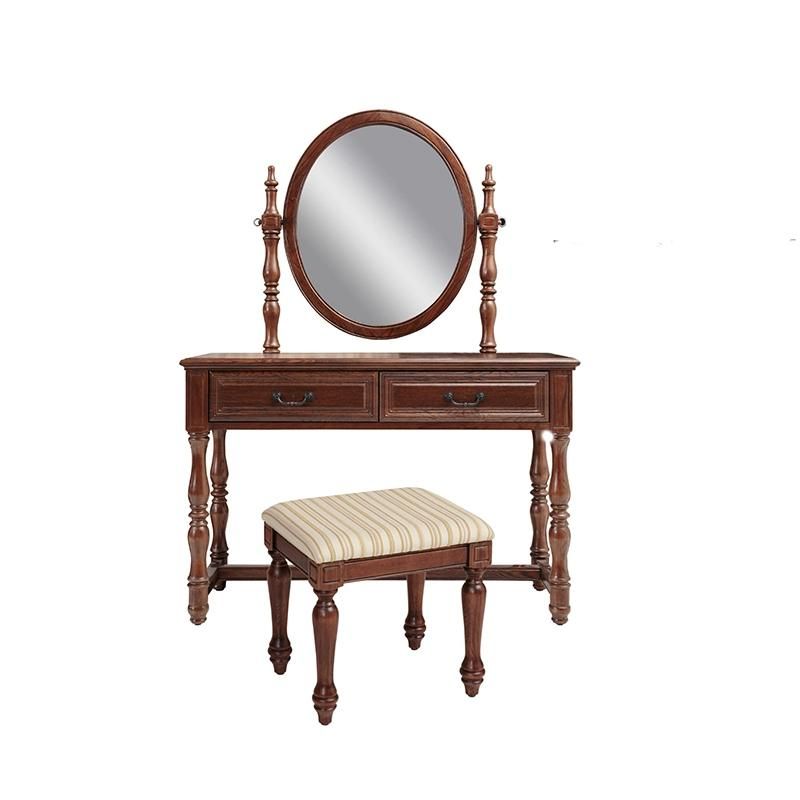 Custom American Style Walnut Series Bedroom Furniture Set