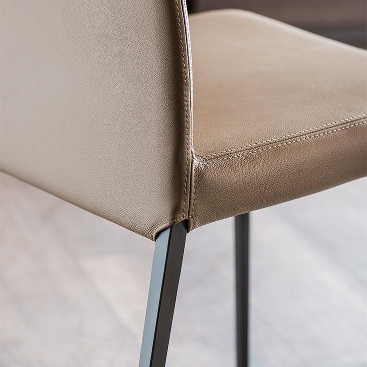 CFC-05 Dining Chair/Microfiber Leather//High Density Sponge//Metal Base/Italian Sample Style Furniture in Home and Hotel