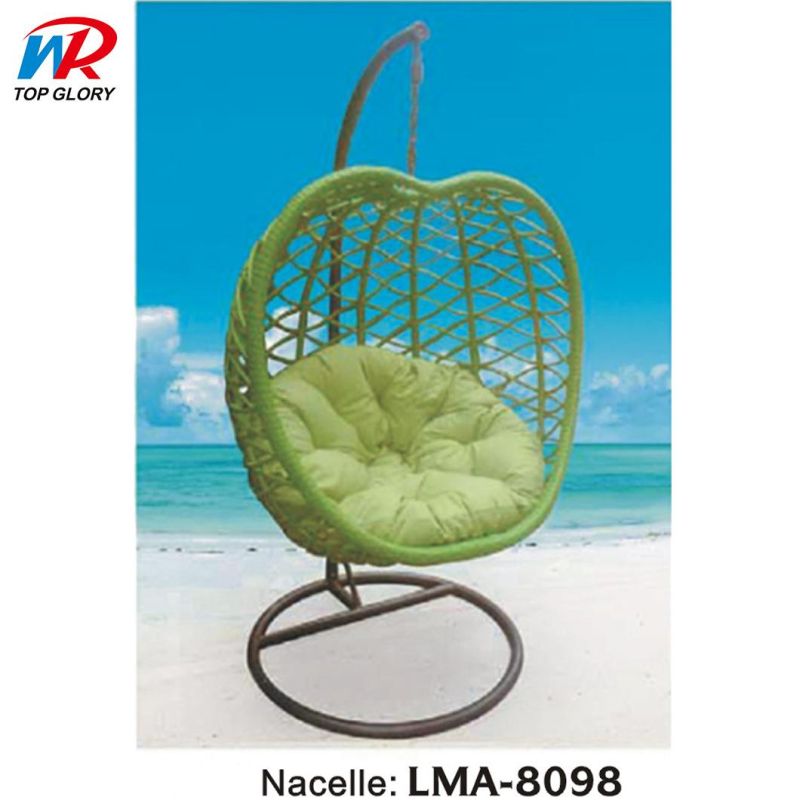 Patio Garden Swinging Chair Rattan Outdoor Steel Wicker Hanging Chair