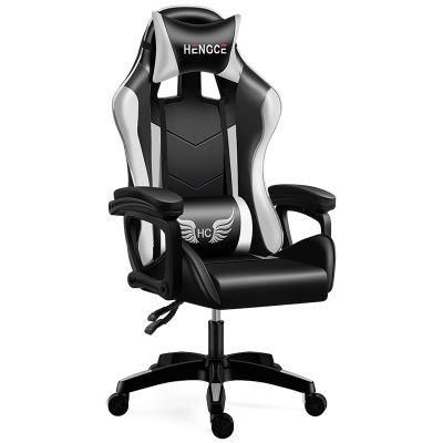 OEM ODM Adult Swivel Racing Gaming Chair with Removable Head Rest Lumbar Cushion