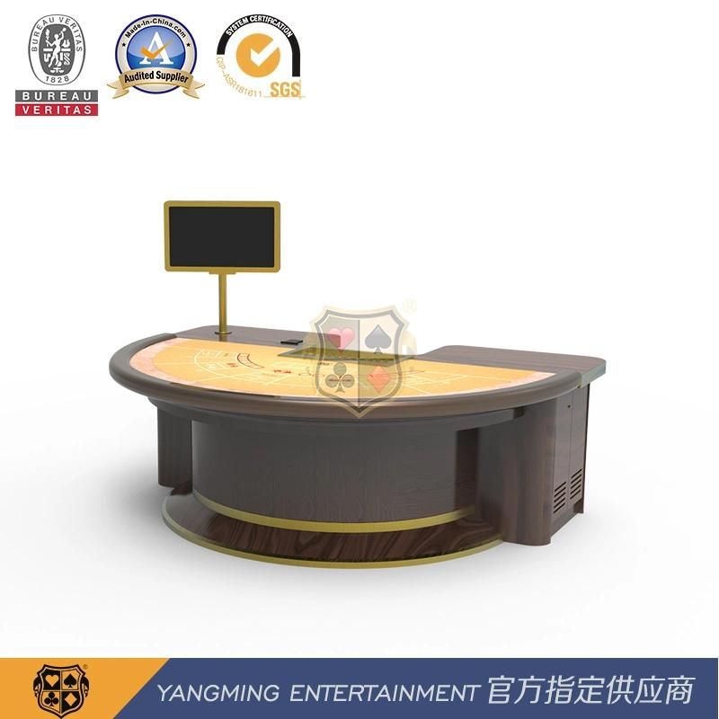 Universal Semicircular Mini 6-Player Baccarat Table Design in Macau Entertainment VIP Room Ym-Ba10