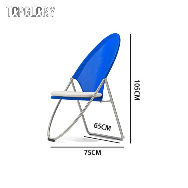 New Leisure Outdoor 304 Stainless Steel Tube Textilene Cloth Foldable Chair