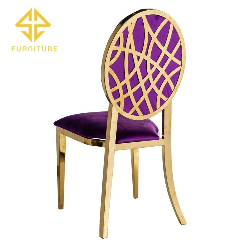 Sawa Modern Luxury Metal Frame Velvet Chair for Restaurant Dining