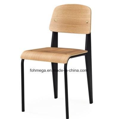 Strong Metal Frame Big Weight Capacity Metal Frame Restaurant Dining Chair in Red, Black Color