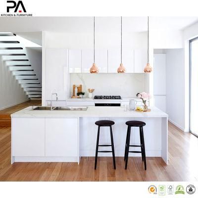 White Lacquer Modern Kitchen Cabinets