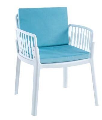 Home Modern High Back Dining Chair with Armrests