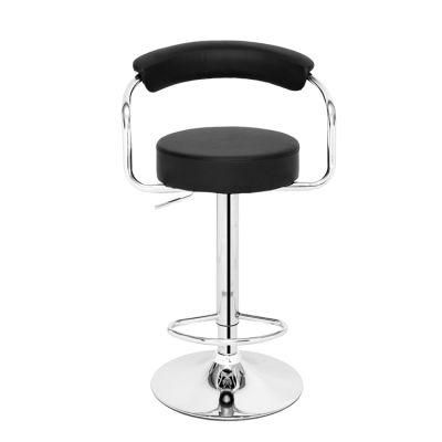 Wholesale Price Office Furniture Rotatable and Adjustable PU Leather Bar Stools Chair