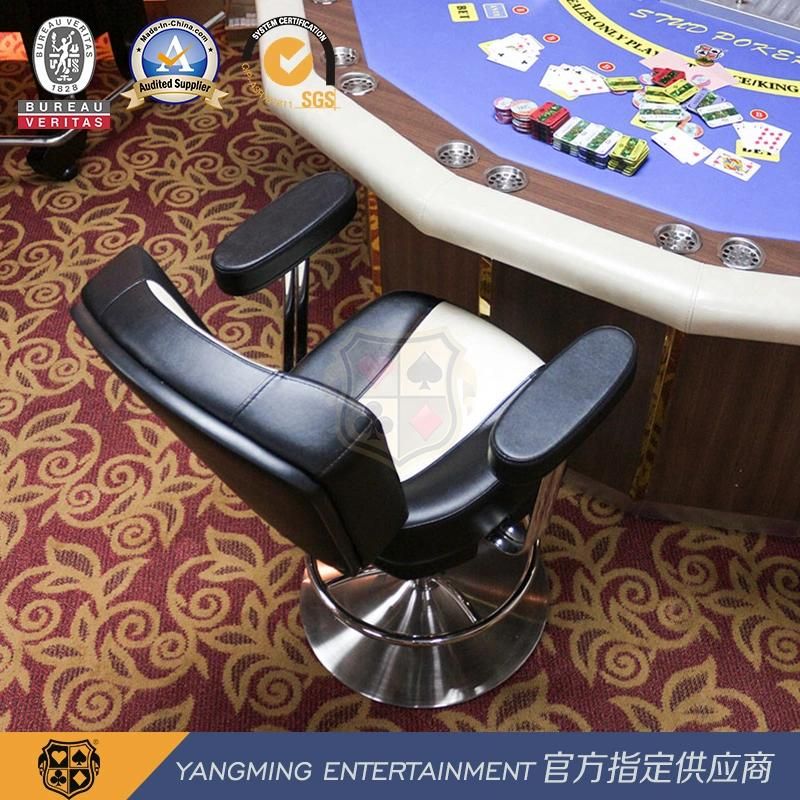 Roulette Slot Machine Customized Stainless Steel Metal Disc Lifting Bar Chair Player Chair Ym-Dk05