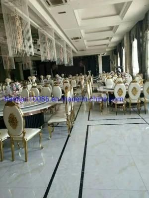 Wholesale Modern Luxury Round Dining Table Chairs for Banquet Wedding Events