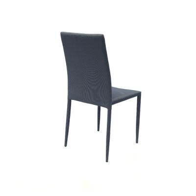Cn Wholesale Home Office Restaurant Banquet Furniture Upholstered Black PU Leather Dining Chair