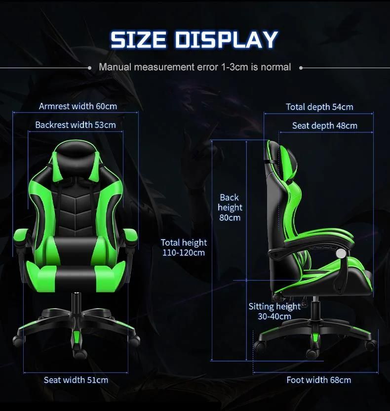 CE Approval Comfortable Backrest Rotating Lumbar Protection Comfortable Game Electric Chair