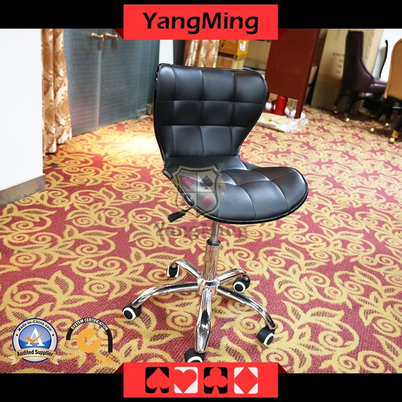 Stainless Steel Pulley Backrest Bar Chair Casino Dealer Licensing Office Home Leisure Lifting Rotating Game Chair Ym-Dk03