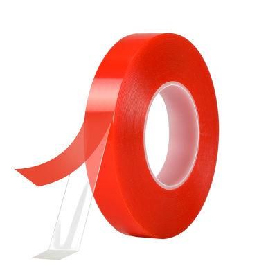 Factory Direct Sell 205mic Red Film Double Sided Pet Tape in 24mm Width *50m Length