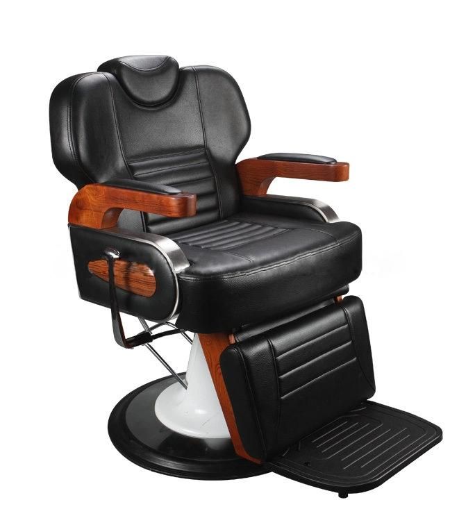 Hl-9306 Salon Barber Chair for Man or Woman with Stainless Steel Armrest and Aluminum Pedal