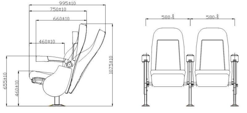 2D/3D Luxury Multiplex Leather Movie Cinema Auditorium Theater Seating