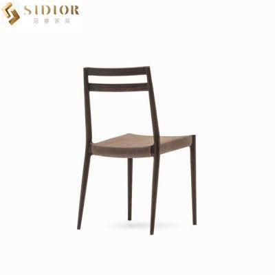 Light Luxury Ultra Modern Fabric Upholstery Dining Chair for Restaurant