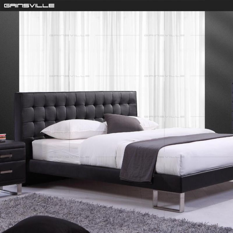 Foshan Factory Home Furniture of Wooden Double Bedroom Furniture Oowall Bed