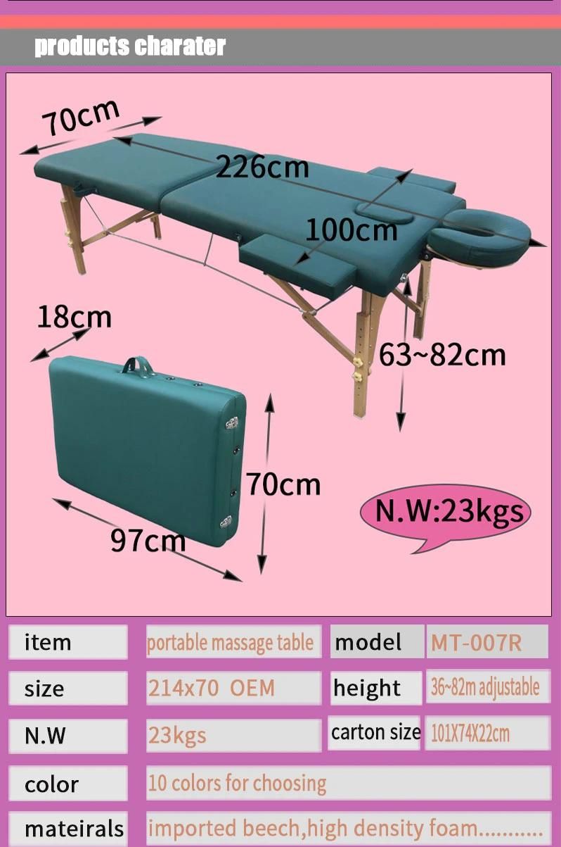 Classic Portable Massage Bed Massage Couches in EU Countries Mt-007r