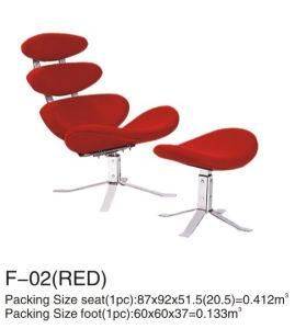 Classic Master Design Furniture Corona Chair with Ottoman (F-02)