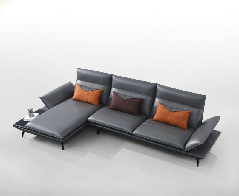 Modern Furniture L Shaped Corner Sofa Set Leather Modern Sofa From Foshan China