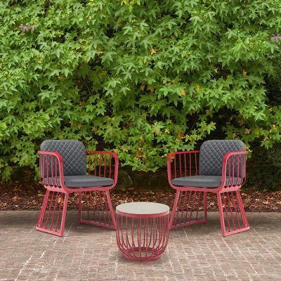 Modern Design Outdoor Furniture Metal Patio Camping Dining Leisure Chair Set