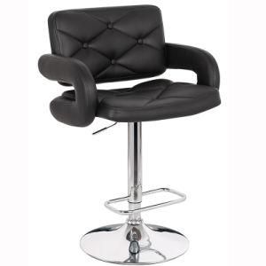 Fashion Adjustable High Back PU Swivel Bar Chair with Footrest