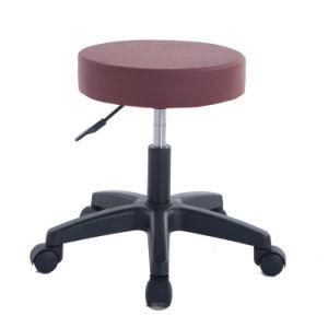 Modern Fashionable PU Leather Hydraulic Adjustable Height Office Stool with Cushion