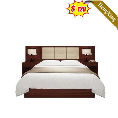 China Wholesale Home Dining Furniture Bedroom Wardrobe Spring Hotel Bed with Sponge Mattress