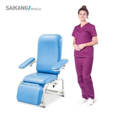 Ske091 Saikang Comfortable Hospital Foldable Patient Blood Transfusion Manual Reclining Chair
