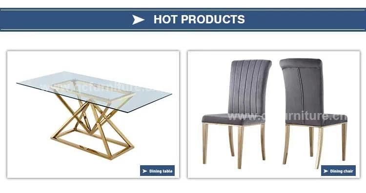 Dining Furniture Golden Metal Legs Dining Chair