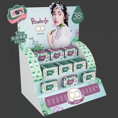 ODM/OEM Available Various Styles Cardboard/Sintra PVC Cosmetic Contact Lenses Display Stand