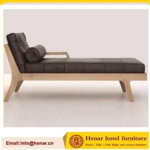Chinese Wooden Frame Chaise Lounge Sofa
