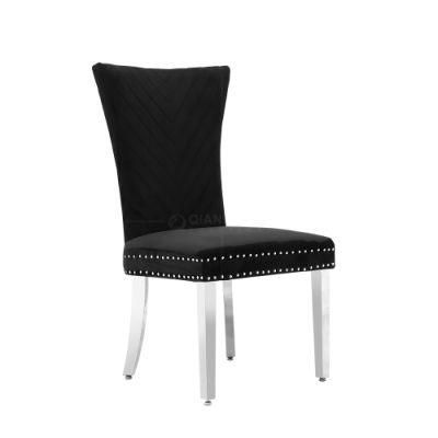 Seek Distributor Factory Price Black Velvet Restauratn Hotel Chairs