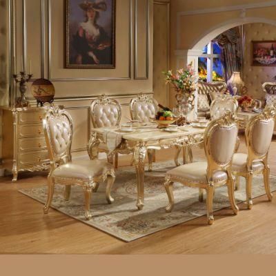 Classic Marble Dinner Table with Cupboard and Cellaret in Optional Furniture Color