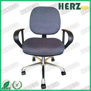 Antistatic Fabric ESD Comfortable Adjustable Cleanroom Chair with Armrest