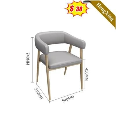 Wooden Dining Restaurant Chair with Leather Seat Pad