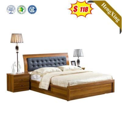 Best Price Modern Design Wooden PU Leather Bedside Bedroom Furniture Beds with Storage Night Stand