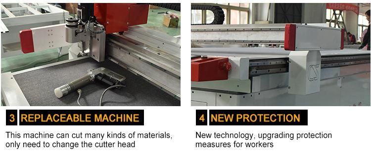 Best Quality CNC Vibration Knife Fabric Cutting Machine for Filler Cotton