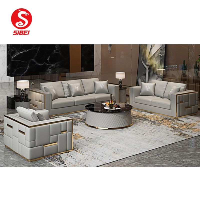 Modern Living Room Luxurious Couch Home Furniture Set (SS-Y812A)