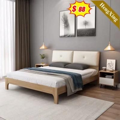 Chinese Wholesale Home Hotel Bedroom Furniture Beds Mattress King Leather Double Bed