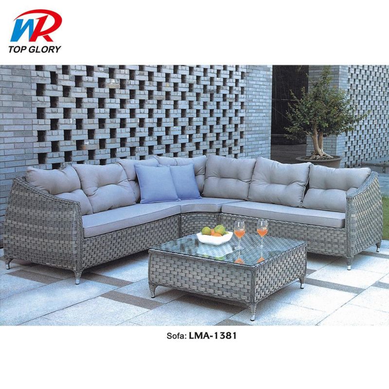 Modern Luxury Rattan Set Outdoor Garden Furniture Rattan Sofa Set