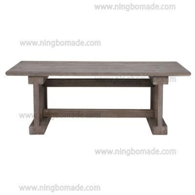 Scandinavian Countryside Style Designed Home Furniture Cold Smoky Grey Reclaimed Fir Wood Coffee Table