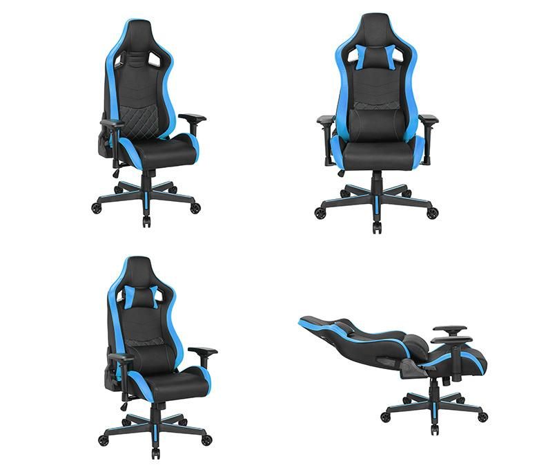 Ergonomic Design Game Chair Gaming Genuine with Headrest and Lumbar
