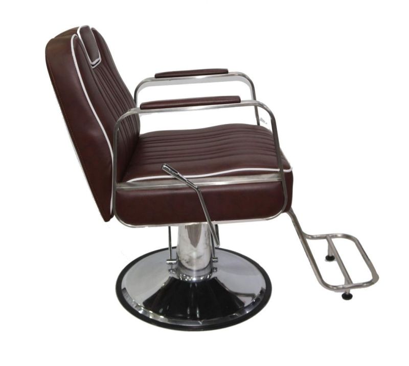 Hl-1190 Salon Barber Chair for Man or Woman with Stainless Steel Armrest and Aluminum Pedal