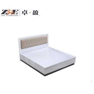 Modern Home Furniture King/Double Size MDF Wooden Bed with Lift-up Storage