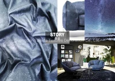 Zhida Textile Starry Sky Type Upholstery Furniture Fabric Faux Leather