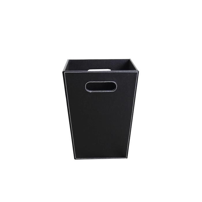 Hotel Trash Can Dustbin Leather Recycle Waste Bin